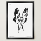 Black and White Shoes Wall Art Print-Skudaboo