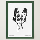 Black and White Shoes Wall Art Print-Skudaboo