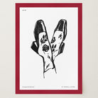 Black and White Shoes Wall Art Print-Skudaboo