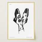 Black and White Shoes Wall Art Print-Skudaboo