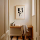 Black and White Shoes Wall Art Print-Skudaboo