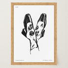 Black and White Shoes Wall Art Print-Skudaboo