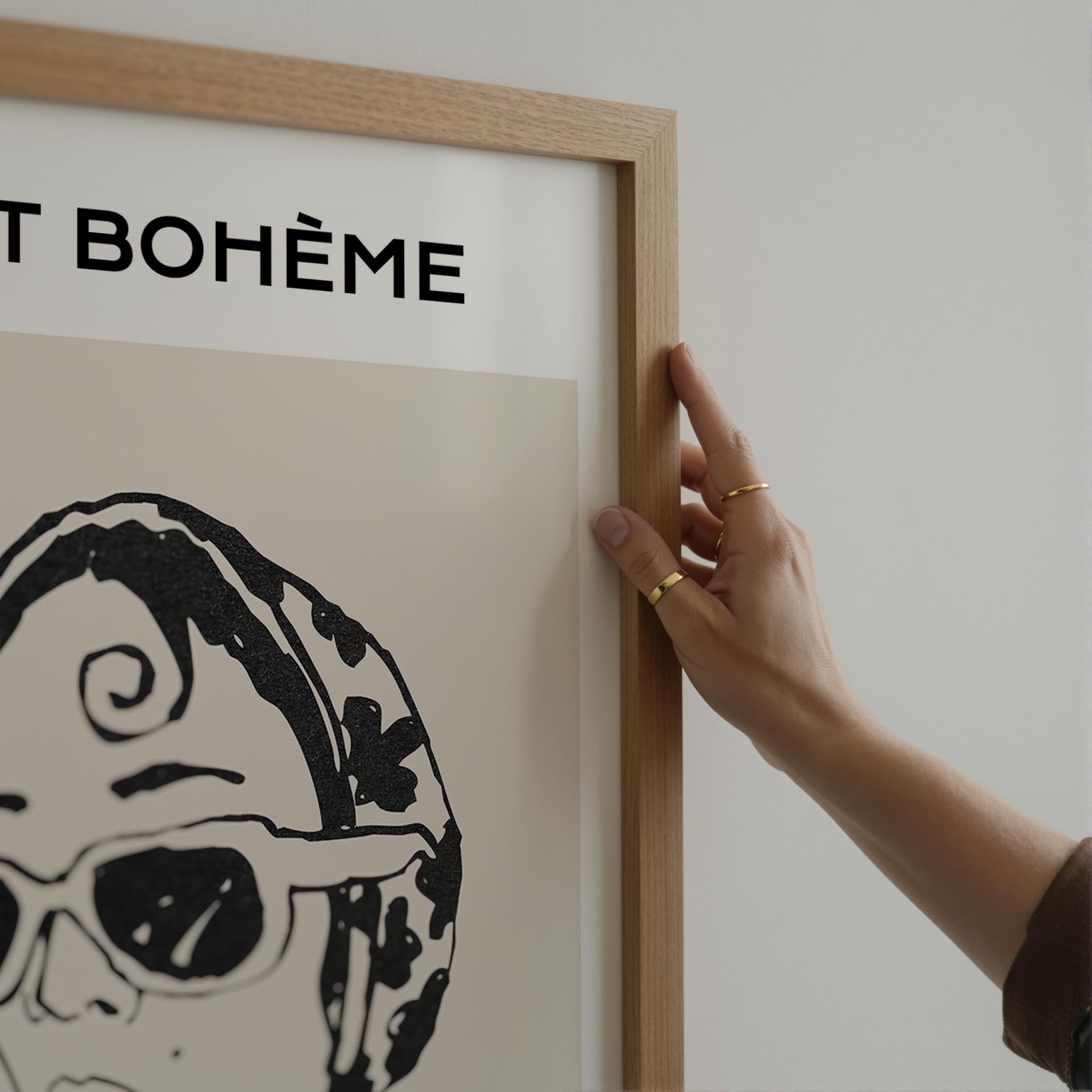 Parisian Boho Fashion Wall Art-Skudaboo