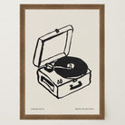 Record Player Wall Art Print-Skudaboo