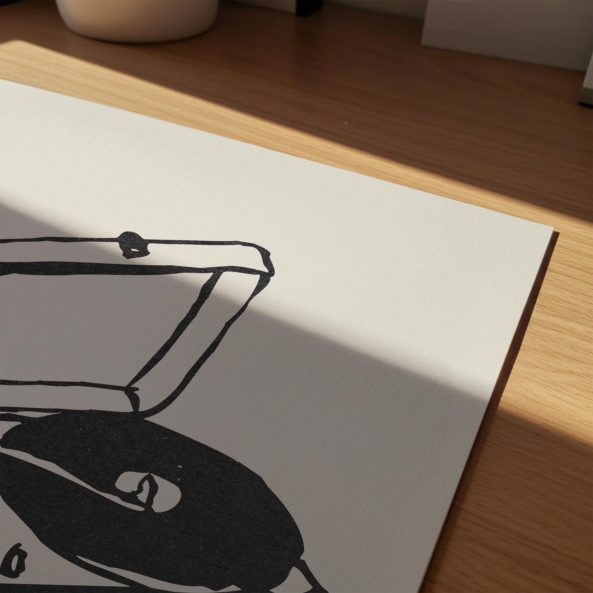 Record Player Wall Art Print-Skudaboo