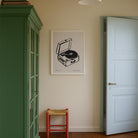 Record Player Wall Art Print-Skudaboo