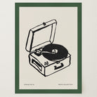 Record Player Wall Art Print-Skudaboo