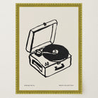 Record Player Wall Art Print-Skudaboo