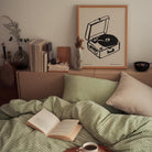 Record Player Wall Art Print-Skudaboo