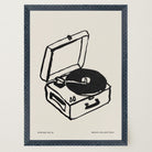 Record Player Wall Art Print-Skudaboo
