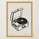 Record Player Wall Art Print-Skudaboo