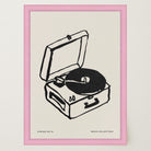 Record Player Wall Art Print-Skudaboo