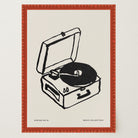 Record Player Wall Art Print-Skudaboo