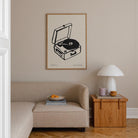 Record Player Wall Art Print-Skudaboo