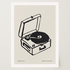 Record Player Wall Art Print-Skudaboo