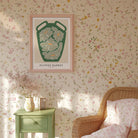 Green Flower Market Wall Art Print-Skudaboo