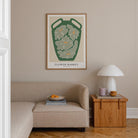 Green Flower Market Wall Art Print-Skudaboo