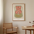 Green & Red Floral Vase Wall Art Print-Skudaboo