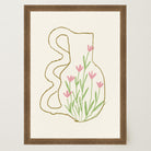 Abstract Floral Vase Wall Art Print-Skudaboo