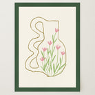 Abstract Floral Vase Wall Art Print-Skudaboo