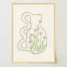 Abstract Floral Vase Wall Art Print-Skudaboo
