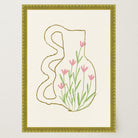 Abstract Floral Vase Wall Art Print-Skudaboo