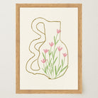 Abstract Floral Vase Wall Art Print-Skudaboo