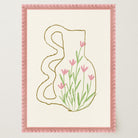 Abstract Floral Vase Wall Art Print-Skudaboo