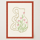 Abstract Floral Vase Wall Art Print-Skudaboo