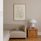 Abstract Floral Vase Wall Art Print-Skudaboo