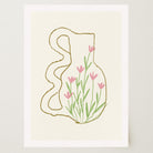 Abstract Floral Vase Wall Art Print-Skudaboo