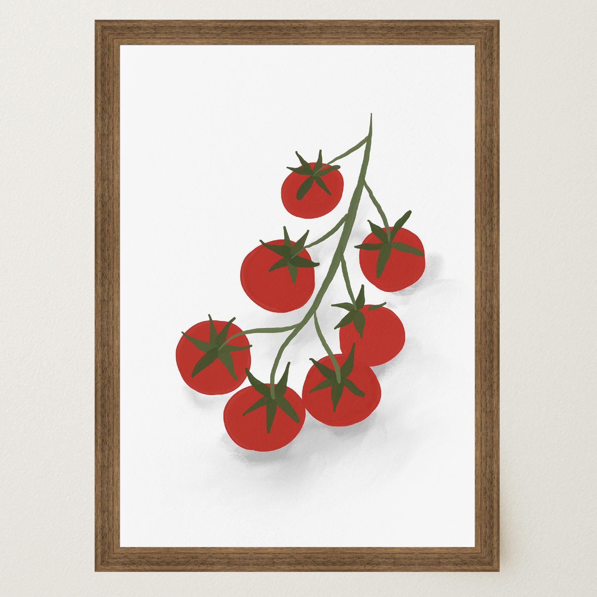 Tomatoes on the Vine Wall Art Print-Skudaboo