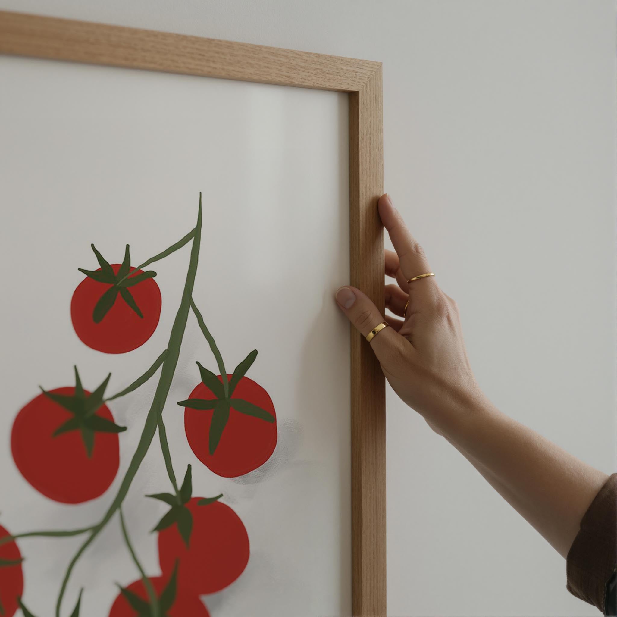 Tomatoes on the Vine Wall Art Print-Skudaboo