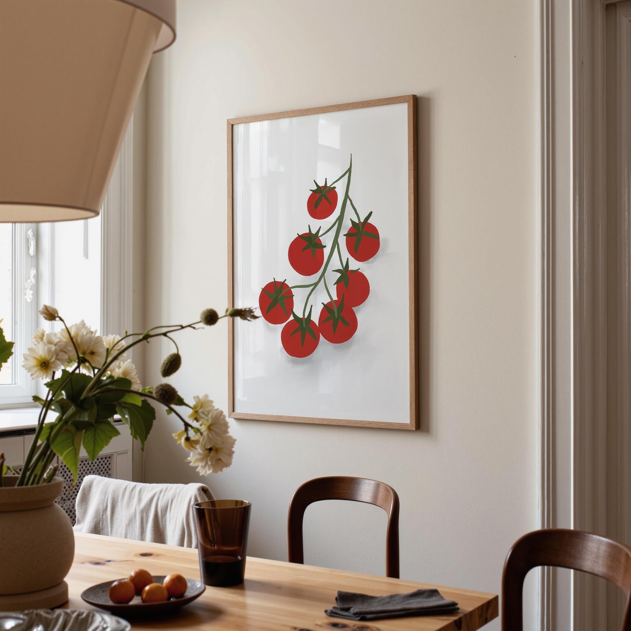 Tomatoes on the Vine Wall Art Print-Skudaboo