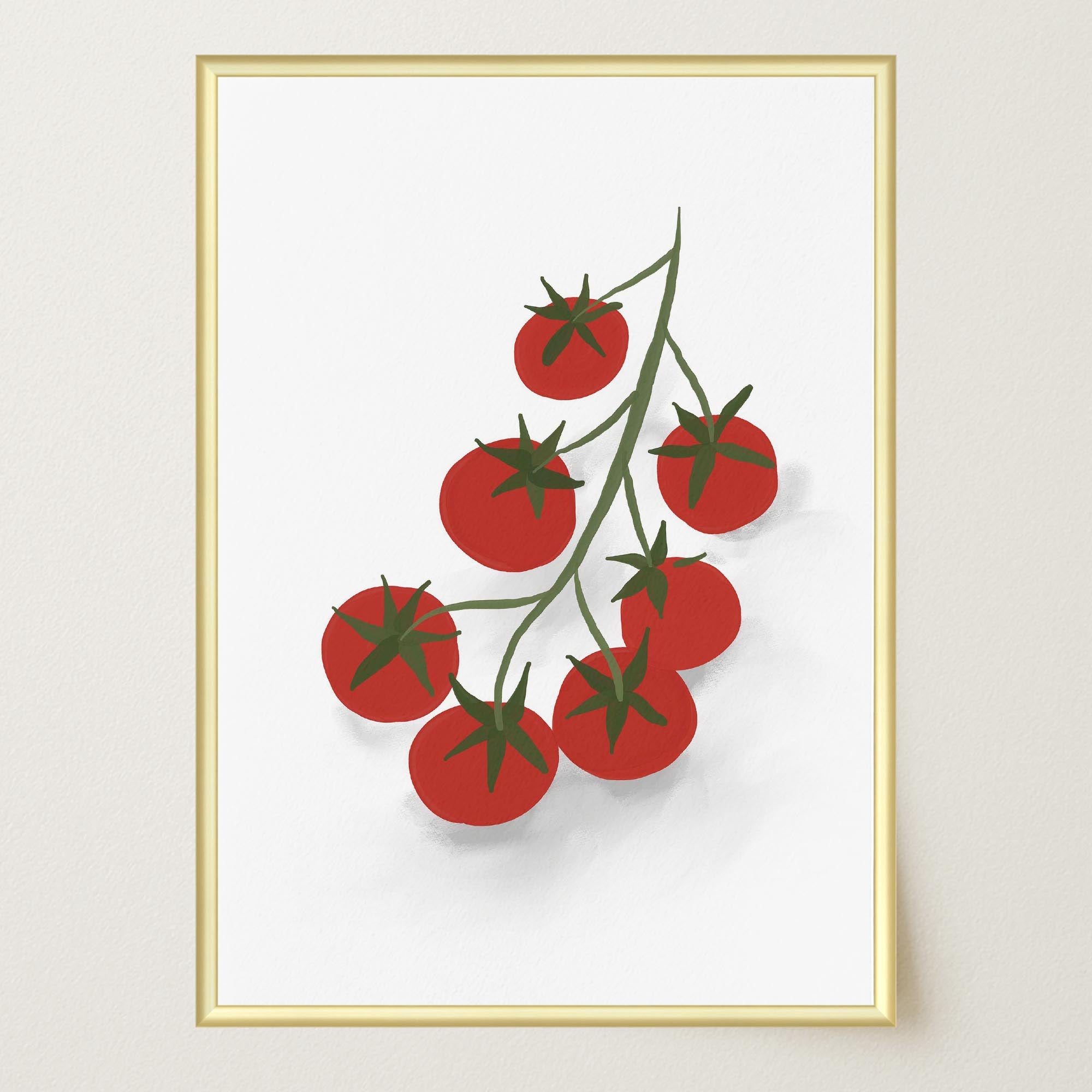 Tomatoes on the Vine Wall Art Print-Skudaboo