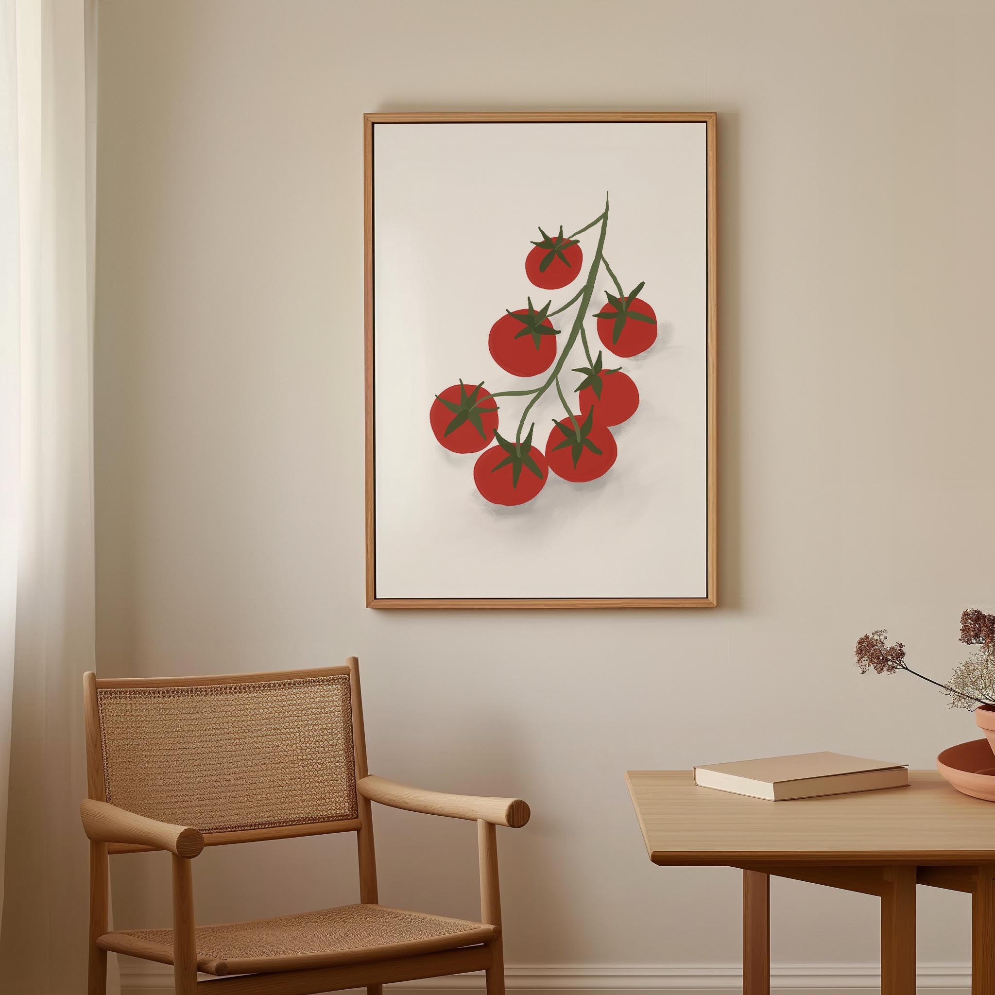 Tomatoes on the Vine Wall Art Print-Skudaboo