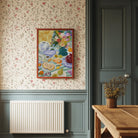 Colourful Still Life Fruit and Flowers Wall Art Print-Skudaboo