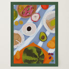 Colourful Breakfast Table Wall Art Print-Skudaboo