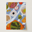 Colourful Breakfast Table Wall Art Print-Skudaboo