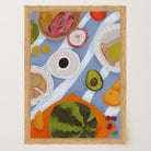 Colourful Breakfast Table Wall Art Print-Skudaboo