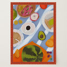 Colourful Breakfast Table Wall Art Print-Skudaboo