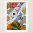 Colourful Breakfast Table Wall Art Print-Skudaboo