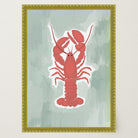 Red Lobster Illustration Wall Art Print-Skudaboo