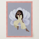 Woman Sitting in Chair Wall Art Print-Skudaboo