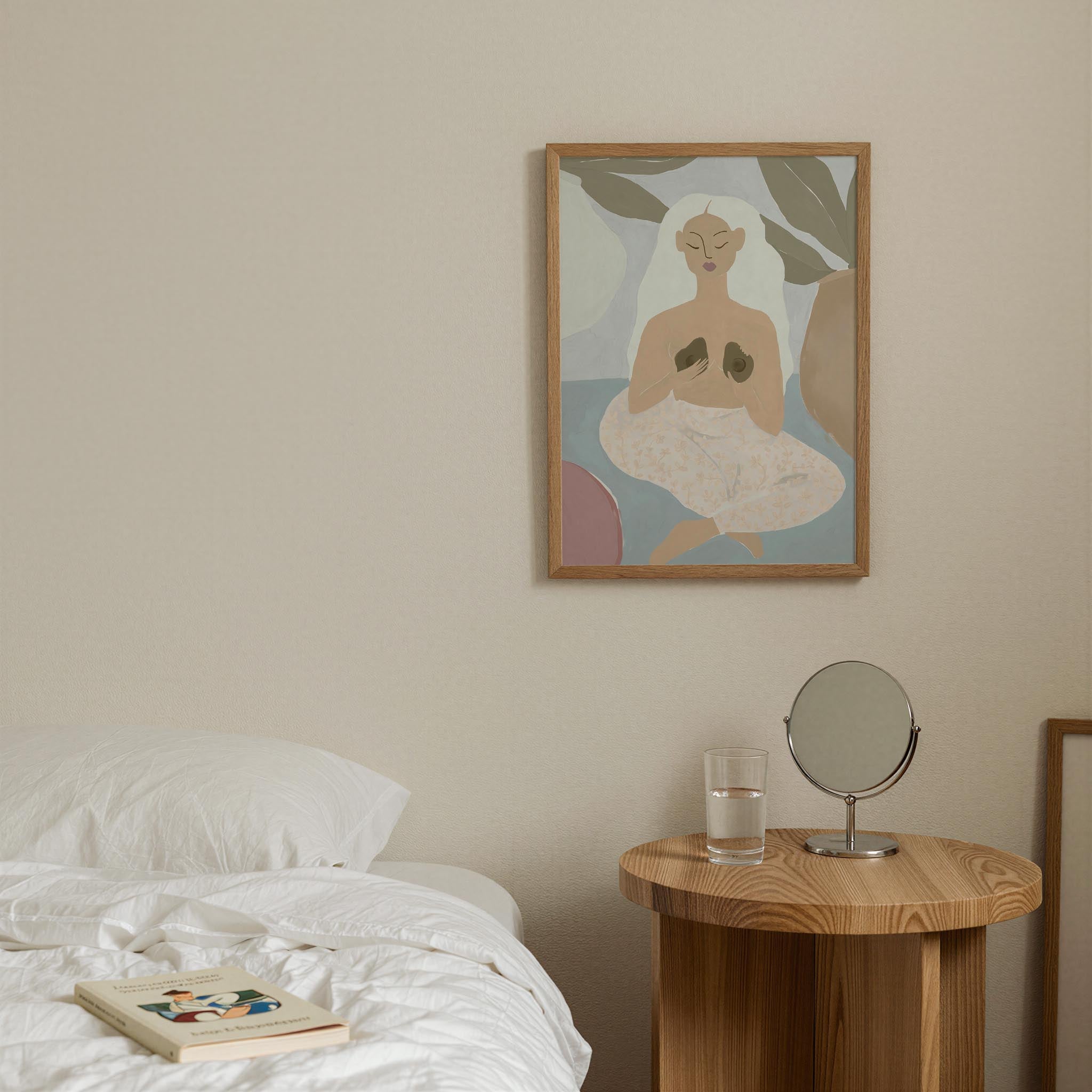 Woman with Avocados Wall Art Print-Skudaboo