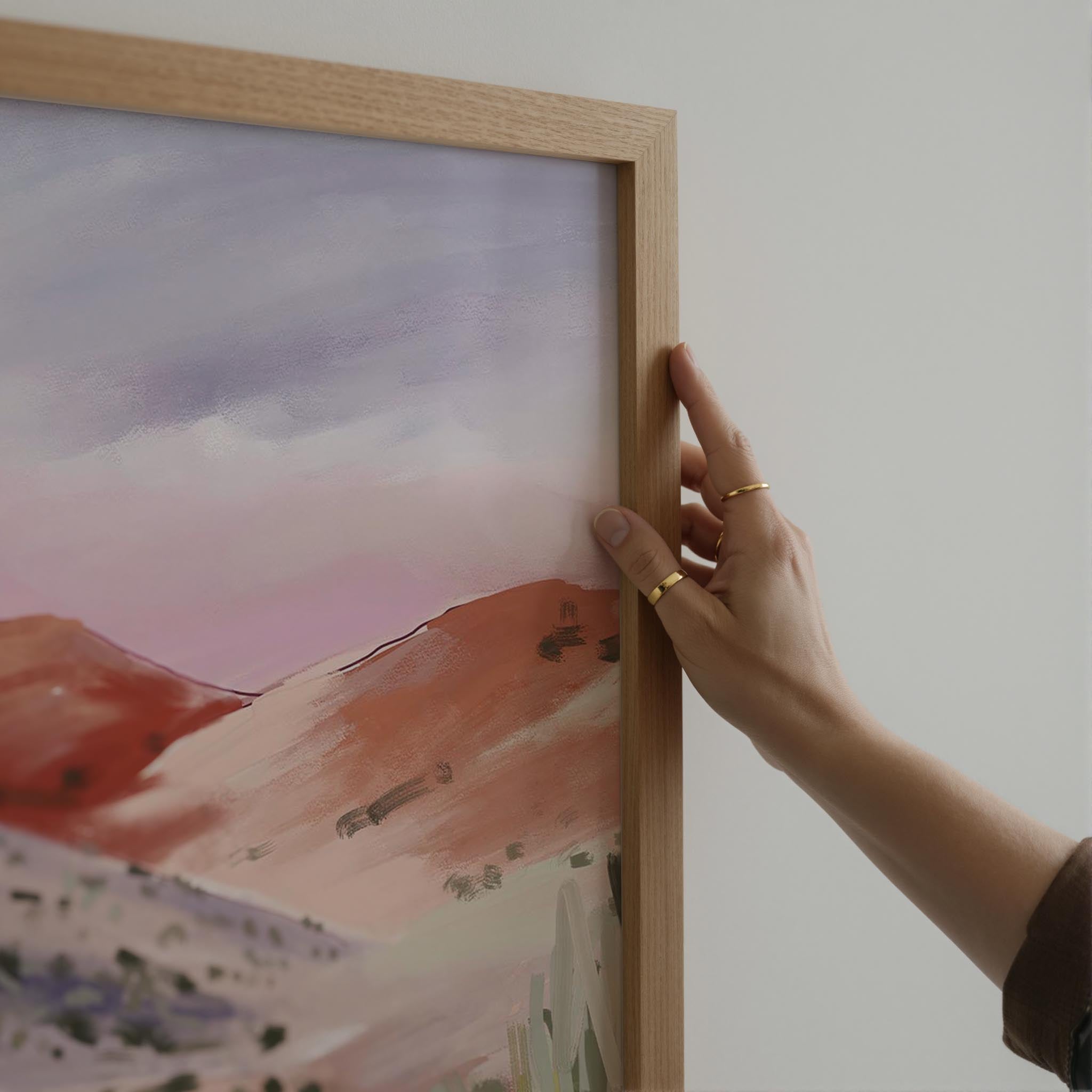 Sand Dunes Landscape Art Print-Skudaboo