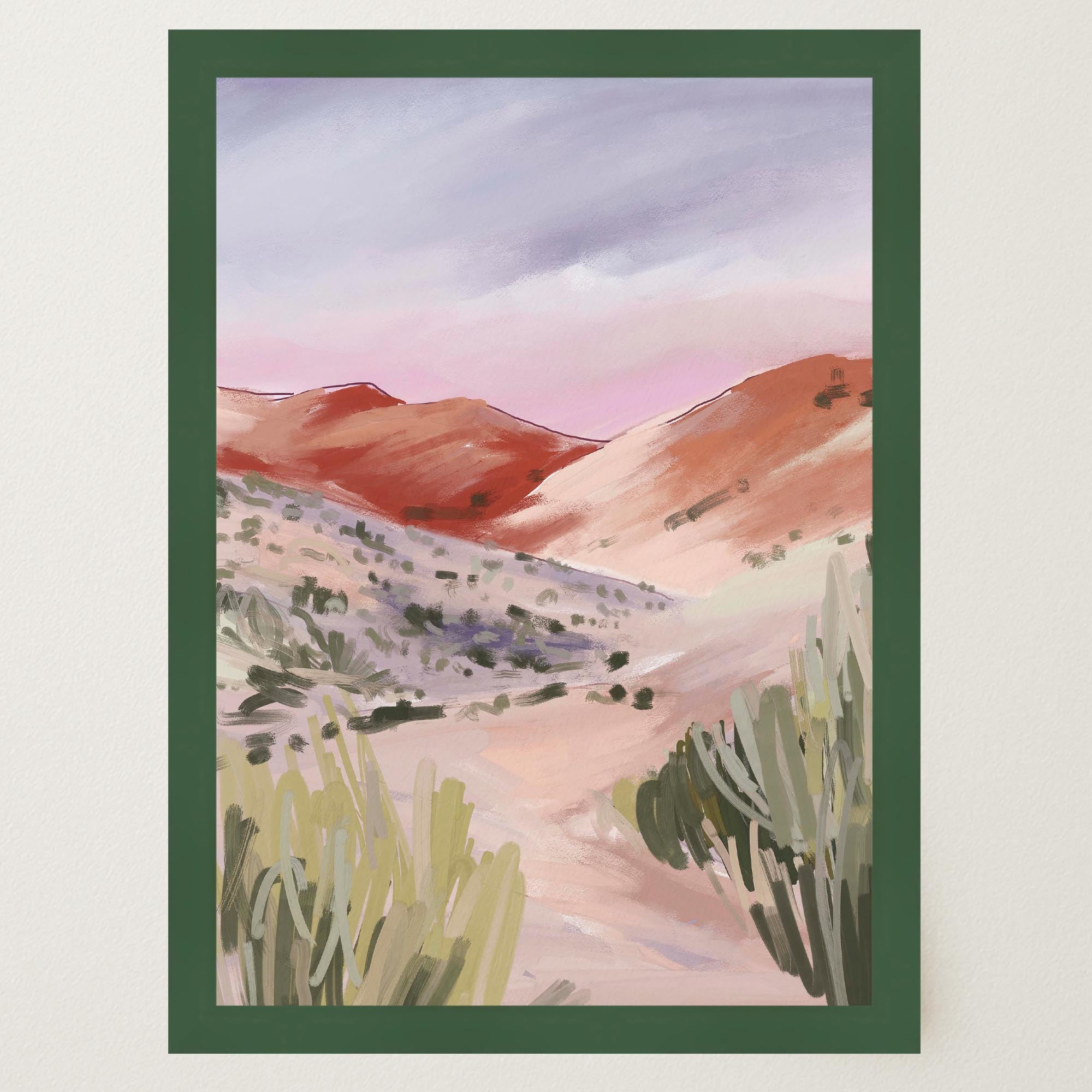 Sand Dunes Landscape Art Print-Skudaboo