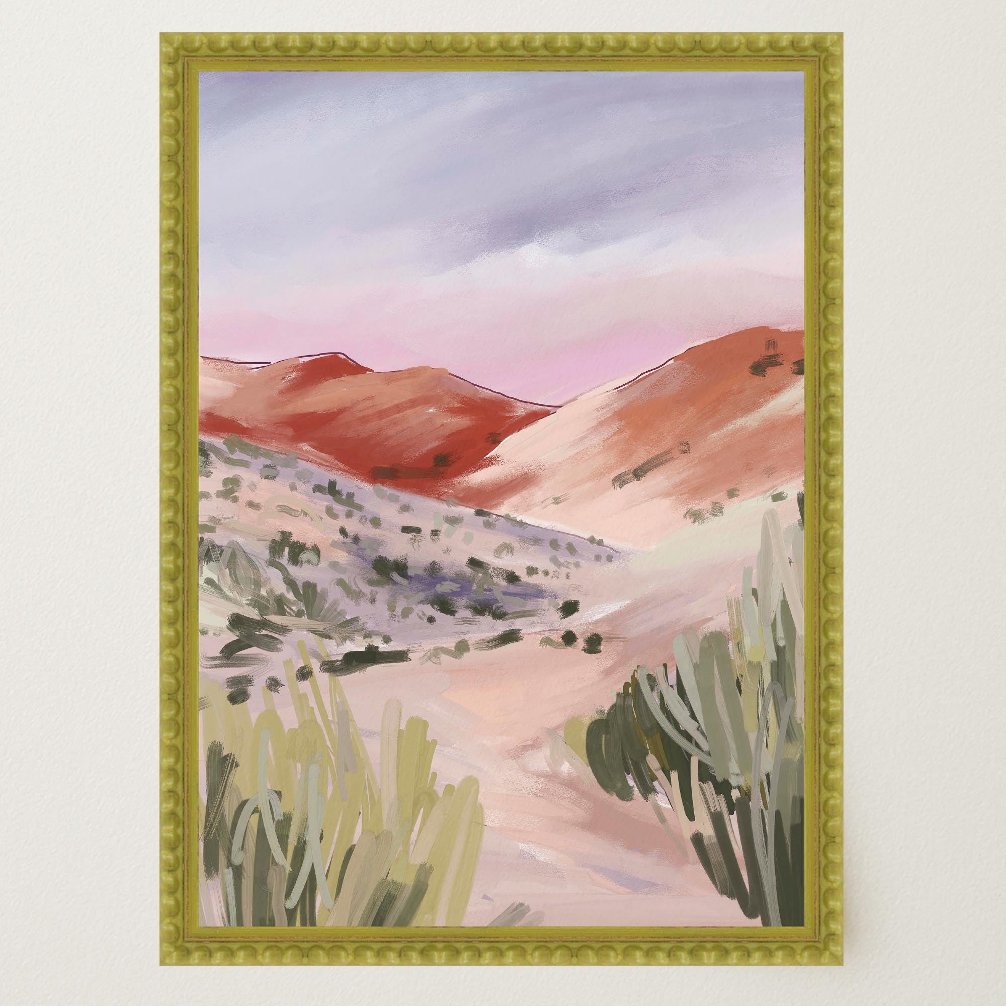 Sand Dunes Landscape Art Print-Skudaboo