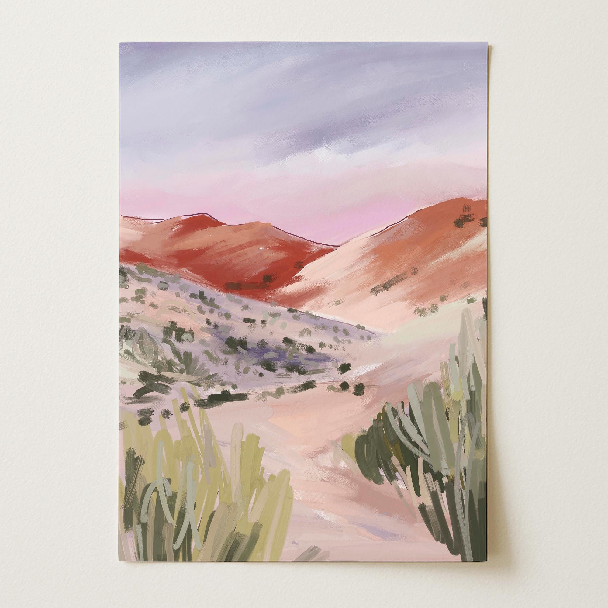 Sand Dunes Landscape Art Print-Skudaboo