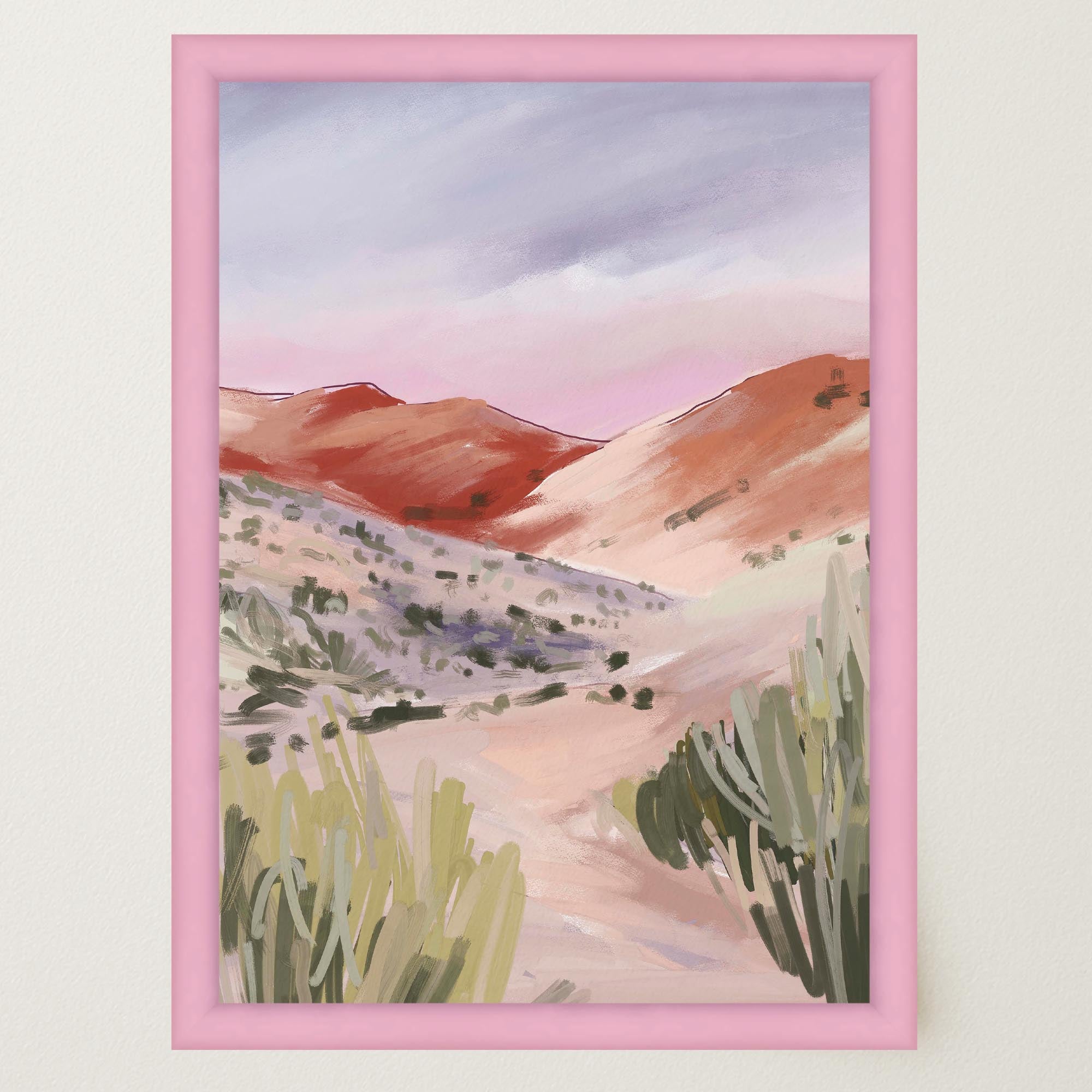 Sand Dunes Landscape Art Print-Skudaboo